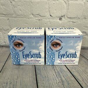 2-Alcon Eye Scrub Sterile Eye Makeup Remover Eyelid Cleansing Pads 30ct